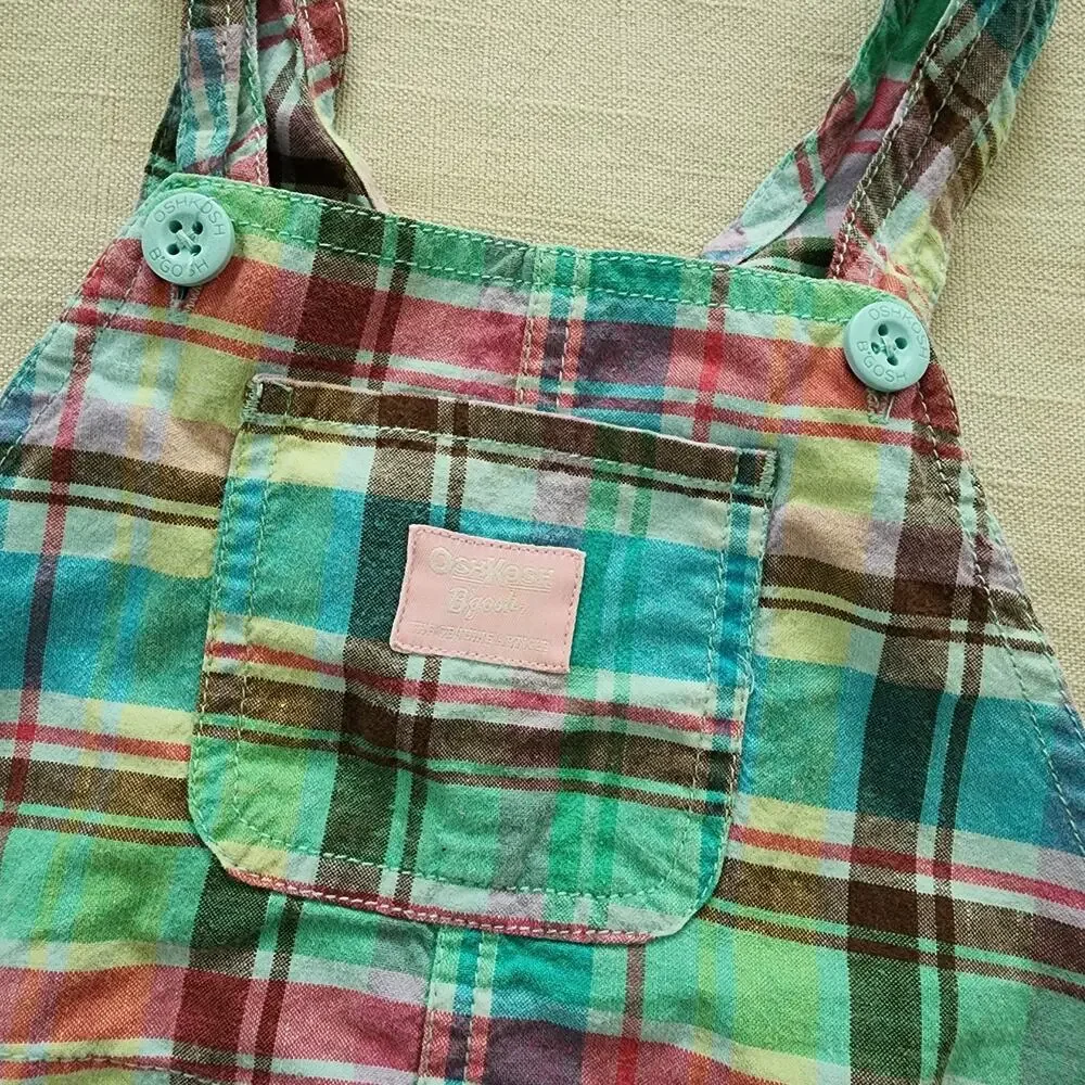 Y2k Oshkosh Plaid Bubble 24 months